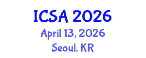International Conference on Surgery and Anesthesia (ICSA) April 13, 2026 - Seoul, Republic of Korea International Conference on Surgery and Anesthesia (ICSA) April 13, 2026 - Seoul, Republic of Korea