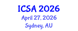 International Conference on Surgery and Anesthesia (ICSA) April 27, 2026 - Sydney, Australia International Conference on Surgery and Anesthesia (ICSA) April 27, 2026 - Sydney, Australia