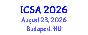 International Conference on Surgery and Anesthesia (ICSA) August 23, 2026 - Budapest, Hungary International Conference on Surgery and Anesthesia (ICSA) August 23, 2026 - Budapest, Hungary