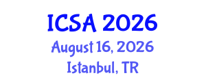 International Conference on Surgery and Anesthesia (ICSA) August 16, 2026 - Istanbul, Turkey International Conference on Surgery and Anesthesia (ICSA) August 16, 2026 - Istanbul, Turkey