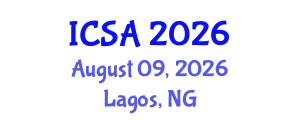 International Conference on Surgery and Anesthesia (ICSA) August 09, 2026 - Lagos, Nigeria International Conference on Surgery and Anesthesia (ICSA) August 09, 2026 - Lagos, Nigeria