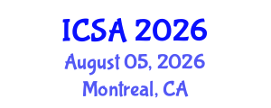 International Conference on Surgery and Anesthesia (ICSA) August 05, 2026 - Montreal, Canada International Conference on Surgery and Anesthesia (ICSA) August 05, 2026 - Montreal, Canada