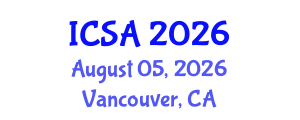International Conference on Surgery and Anesthesia (ICSA) August 05, 2026 - Vancouver, Canada International Conference on Surgery and Anesthesia (ICSA) August 05, 2026 - Vancouver, Canada