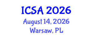 International Conference on Surgery and Anesthesia (ICSA) August 14, 2026 - Warsaw, Poland International Conference on Surgery and Anesthesia (ICSA) August 14, 2026 - Warsaw, Poland