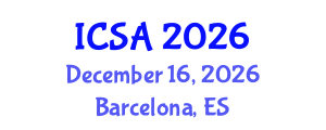 International Conference on Surgery and Anesthesia (ICSA) December 16, 2026 - Barcelona, Spain International Conference on Surgery and Anesthesia (ICSA) December 16, 2026 - Barcelona, Spain
