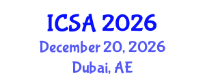 International Conference on Surgery and Anesthesia (ICSA) December 20, 2026 - Dubai, United Arab Emirates International Conference on Surgery and Anesthesia (ICSA) December 20, 2026 - Dubai, United Arab Emirates