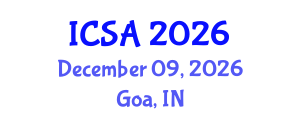 International Conference on Surgery and Anesthesia (ICSA) December 09, 2026 - Goa, India International Conference on Surgery and Anesthesia (ICSA) December 09, 2026 - Goa, India