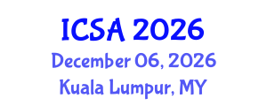 International Conference on Surgery and Anesthesia (ICSA) December 06, 2026 - Kuala Lumpur, Malaysia International Conference on Surgery and Anesthesia (ICSA) December 06, 2026 - Kuala Lumpur, Malaysia