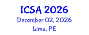 International Conference on Surgery and Anesthesia (ICSA) December 02, 2026 - Lima, Peru International Conference on Surgery and Anesthesia (ICSA) December 02, 2026 - Lima, Peru