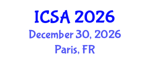 International Conference on Surgery and Anesthesia (ICSA) December 30, 2026 - Paris, France International Conference on Surgery and Anesthesia (ICSA) December 30, 2026 - Paris, France