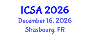 International Conference on Surgery and Anesthesia (ICSA) December 16, 2026 - Strasbourg, France International Conference on Surgery and Anesthesia (ICSA) December 16, 2026 - Strasbourg, France
