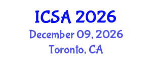 International Conference on Surgery and Anesthesia (ICSA) December 09, 2026 - Toronto, Canada