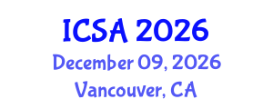 International Conference on Surgery and Anesthesia (ICSA) December 09, 2026 - Vancouver, Canada