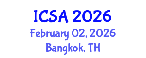 International Conference on Surgery and Anesthesia (ICSA) February 02, 2026 - Bangkok, Thailand International Conference on Surgery and Anesthesia (ICSA) February 02, 2026 - Bangkok, Thailand