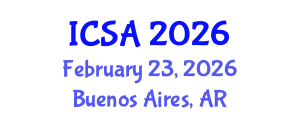 International Conference on Surgery and Anesthesia (ICSA) February 23, 2026 - Buenos Aires, Argentina International Conference on Surgery and Anesthesia (ICSA) February 23, 2026 - Buenos Aires, Argentina