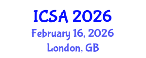 International Conference on Surgery and Anesthesia (ICSA) February 16, 2026 - London, United Kingdom International Conference on Surgery and Anesthesia (ICSA) February 16, 2026 - London, United Kingdom