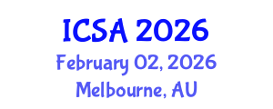 International Conference on Surgery and Anesthesia (ICSA) February 02, 2026 - Melbourne, Australia International Conference on Surgery and Anesthesia (ICSA) February 02, 2026 - Melbourne, Australia