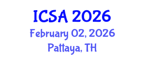International Conference on Surgery and Anesthesia (ICSA) February 02, 2026 - Pattaya, Thailand International Conference on Surgery and Anesthesia (ICSA) February 02, 2026 - Pattaya, Thailand
