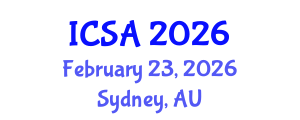 International Conference on Surgery and Anesthesia (ICSA) February 23, 2026 - Sydney, Australia International Conference on Surgery and Anesthesia (ICSA) February 23, 2026 - Sydney, Australia