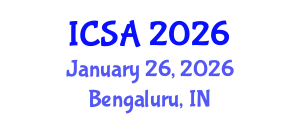 International Conference on Surgery and Anesthesia (ICSA) January 26, 2026 - Bengaluru, India International Conference on Surgery and Anesthesia (ICSA) January 26, 2026 - Bengaluru, India