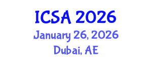 International Conference on Surgery and Anesthesia (ICSA) January 26, 2026 - Dubai, United Arab Emirates International Conference on Surgery and Anesthesia (ICSA) January 26, 2026 - Dubai, United Arab Emirates