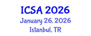 International Conference on Surgery and Anesthesia (ICSA) January 26, 2026 - Istanbul, Turkey International Conference on Surgery and Anesthesia (ICSA) January 26, 2026 - Istanbul, Turkey