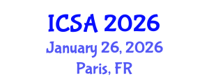 International Conference on Surgery and Anesthesia (ICSA) January 26, 2026 - Paris, France International Conference on Surgery and Anesthesia (ICSA) January 26, 2026 - Paris, France