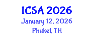 International Conference on Surgery and Anesthesia (ICSA) January 12, 2026 - Phuket, Thailand International Conference on Surgery and Anesthesia (ICSA) January 12, 2026 - Phuket, Thailand