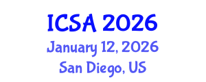 International Conference on Surgery and Anesthesia (ICSA) January 12, 2026 - San Diego, United States