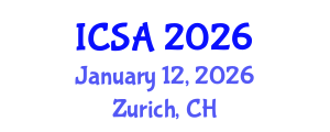 International Conference on Surgery and Anesthesia (ICSA) January 12, 2026 - Zurich, Switzerland