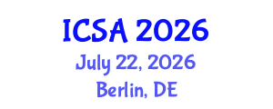 International Conference on Surgery and Anesthesia (ICSA) July 22, 2026 - Berlin, Germany International Conference on Surgery and Anesthesia (ICSA) July 22, 2026 - Berlin, Germany