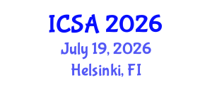 International Conference on Surgery and Anesthesia (ICSA) July 19, 2026 - Helsinki, Finland International Conference on Surgery and Anesthesia (ICSA) July 19, 2026 - Helsinki, Finland