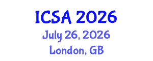 International Conference on Surgery and Anesthesia (ICSA) July 26, 2026 - London, United Kingdom International Conference on Surgery and Anesthesia (ICSA) July 26, 2026 - London, United Kingdom