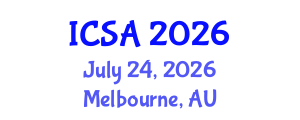 International Conference on Surgery and Anesthesia (ICSA) July 24, 2026 - Melbourne, Australia International Conference on Surgery and Anesthesia (ICSA) July 24, 2026 - Melbourne, Australia