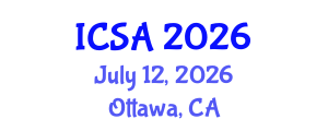International Conference on Surgery and Anesthesia (ICSA) July 12, 2026 - Ottawa, Canada International Conference on Surgery and Anesthesia (ICSA) July 12, 2026 - Ottawa, Canada