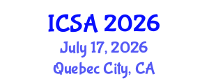 International Conference on Surgery and Anesthesia (ICSA) July 17, 2026 - Quebec City, Canada International Conference on Surgery and Anesthesia (ICSA) July 17, 2026 - Quebec City, Canada