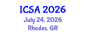 International Conference on Surgery and Anesthesia (ICSA) July 24, 2026 - Rhodes, Greece International Conference on Surgery and Anesthesia (ICSA) July 24, 2026 - Rhodes, Greece