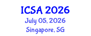 International Conference on Surgery and Anesthesia (ICSA) July 05, 2026 - Singapore, Singapore International Conference on Surgery and Anesthesia (ICSA) July 05, 2026 - Singapore, Singapore