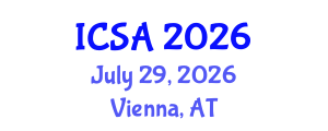 International Conference on Surgery and Anesthesia (ICSA) July 29, 2026 - Vienna, Austria International Conference on Surgery and Anesthesia (ICSA) July 29, 2026 - Vienna, Austria