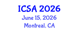International Conference on Surgery and Anesthesia (ICSA) June 15, 2026 - Montreal, Canada International Conference on Surgery and Anesthesia (ICSA) June 15, 2026 - Montreal, Canada