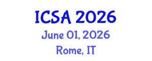 International Conference on Surgery and Anesthesia (ICSA) June 01, 2026 - Rome, Italy