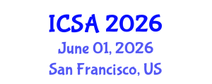 International Conference on Surgery and Anesthesia (ICSA) June 01, 2026 - San Francisco, United States International Conference on Surgery and Anesthesia (ICSA) June 01, 2026 - San Francisco, United States