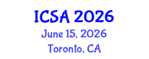 International Conference on Surgery and Anesthesia (ICSA) June 15, 2026 - Toronto, Canada International Conference on Surgery and Anesthesia (ICSA) June 15, 2026 - Toronto, Canada