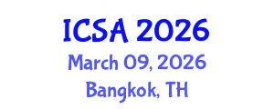 International Conference on Surgery and Anesthesia (ICSA) March 09, 2026 - Bangkok, Thailand International Conference on Surgery and Anesthesia (ICSA) March 09, 2026 - Bangkok, Thailand