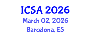 International Conference on Surgery and Anesthesia (ICSA) March 02, 2026 - Barcelona, Spain International Conference on Surgery and Anesthesia (ICSA) March 02, 2026 - Barcelona, Spain
