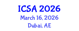 International Conference on Surgery and Anesthesia (ICSA) March 16, 2026 - Dubai, United Arab Emirates International Conference on Surgery and Anesthesia (ICSA) March 16, 2026 - Dubai, United Arab Emirates