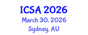 International Conference on Surgery and Anesthesia (ICSA) March 30, 2026 - Sydney, Australia International Conference on Surgery and Anesthesia (ICSA) March 30, 2026 - Sydney, Australia
