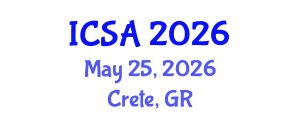 International Conference on Surgery and Anesthesia (ICSA) May 25, 2026 - Crete, Greece International Conference on Surgery and Anesthesia (ICSA) May 25, 2026 - Crete, Greece