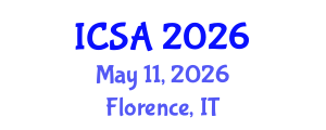 International Conference on Surgery and Anesthesia (ICSA) May 11, 2026 - Florence, Italy International Conference on Surgery and Anesthesia (ICSA) May 11, 2026 - Florence, Italy