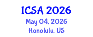 International Conference on Surgery and Anesthesia (ICSA) May 04, 2026 - Honolulu, United States